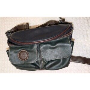 Vintage 90s Gitano Green/Blue/Brown Shoulder/Crossover Bag
